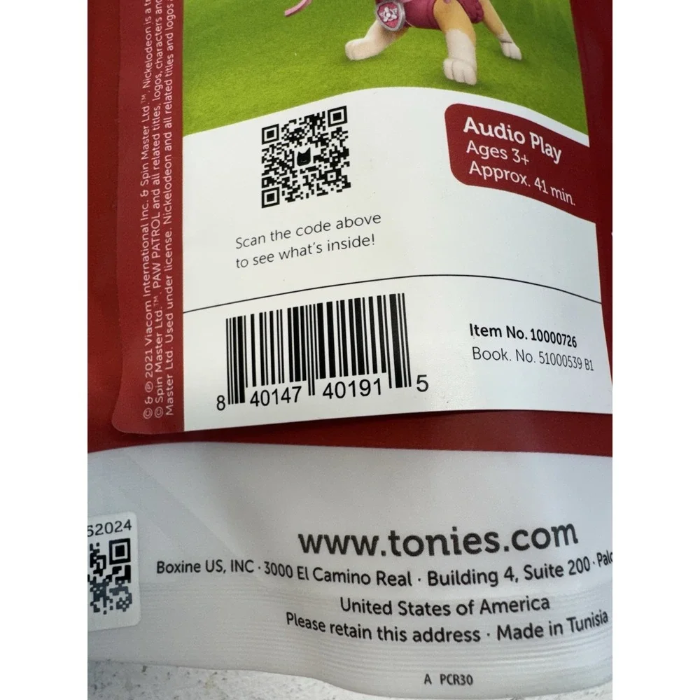 Tonies Skye Paw Patrol Audio Play Character for Toniebox 10000726 NEW Sealed